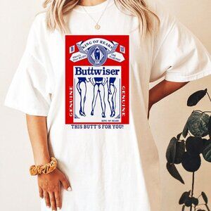 Lana Del Rey Buttwiser Parody Music Singer Fan Gift Graphic Funny T-Shirt 92